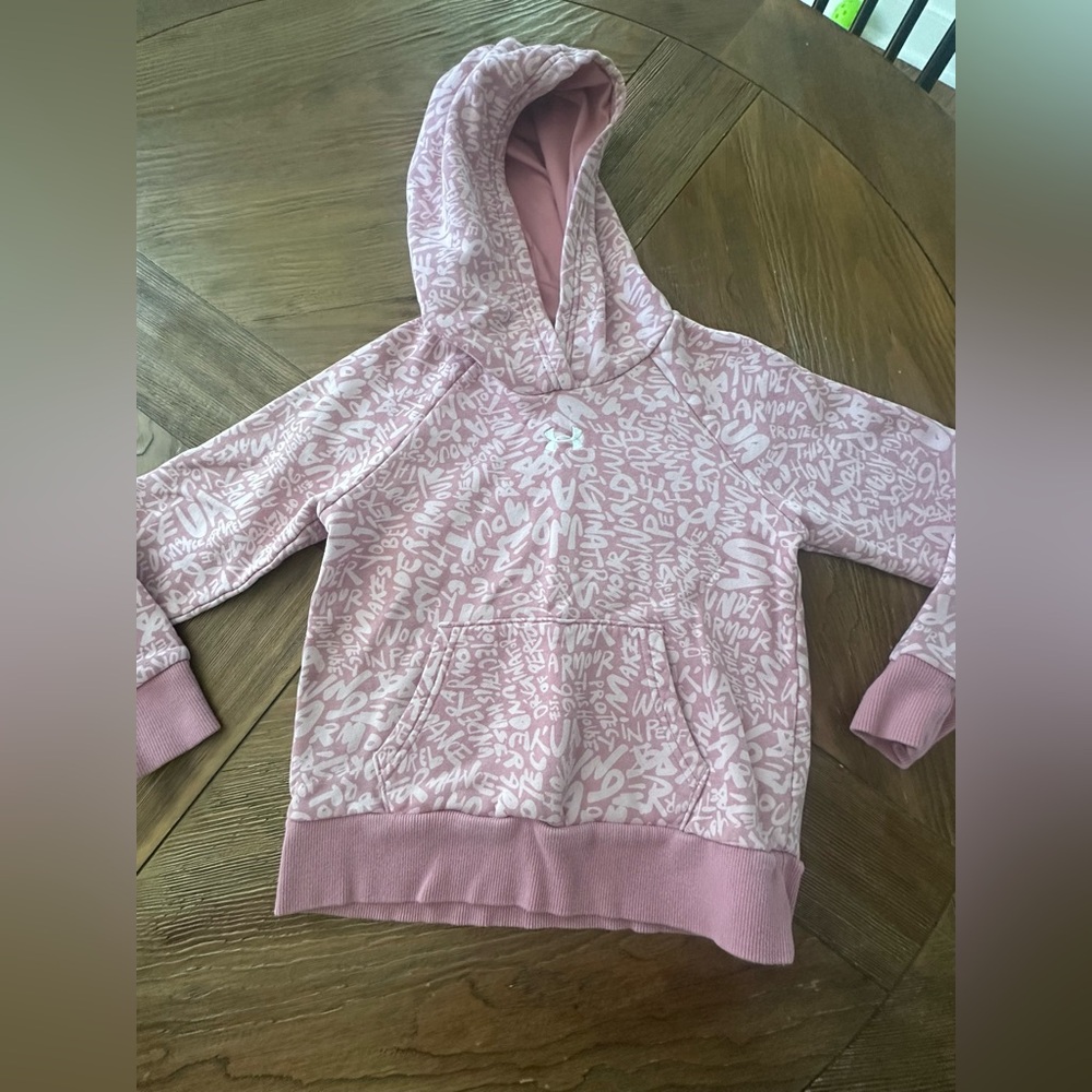 Under Armour Kids Light Pink Graphic Hoodie